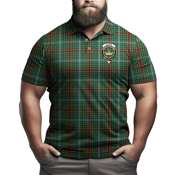 Gayre Tartan Men's Polo Shirt with Family Crest