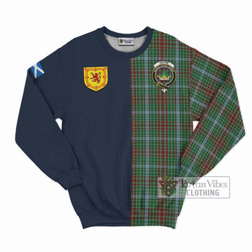 Tartan Vibes Clothing Gayre Tartan Sweatshirt with Scottish Lion Royal Arm Half Style