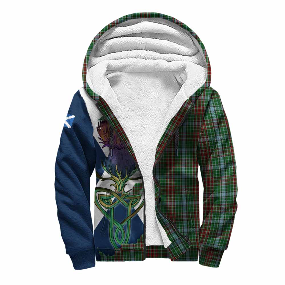 Tartan Vibes Clothing Gayre Tartan Family Crest Sherpa Hoodie Scottish Thistle Celtic Inspired
