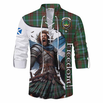Tartan Vibes Clothing Gayre Crest Tartan Ghillie Kilt Shirt Inspired by the Freedom of Scottish Warrior
