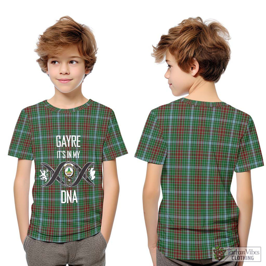 Gayre Tartan Kid T-Shirt with Family Crest DNA In Me Style Youth XL Size14 - Tartanvibesclothing Shop