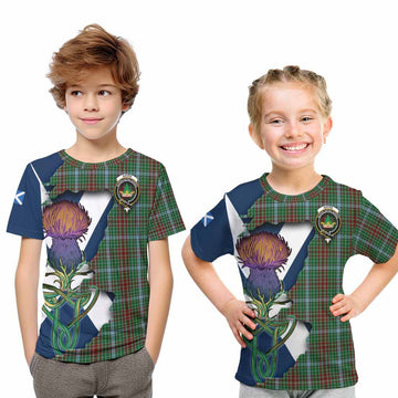 Gayre Tartan Family Crest Kid T-Shirt Scottish Thistle Celtic Inspired