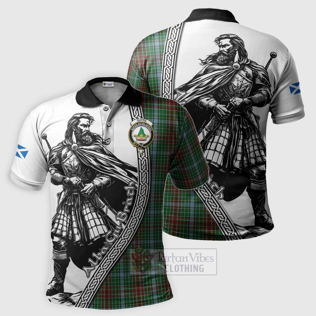 Tartan Vibes Clothing Gayre Tartan Clan Crest Polo Shirt with Highlander Warrior Celtic Style