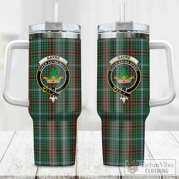 Gayre Tartan and Family Crest Tumbler with Handle