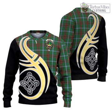 Gayre Tartan Knitted Sweater with Family Crest and Celtic Symbol Style Unisex - Tartan Vibes Clothing