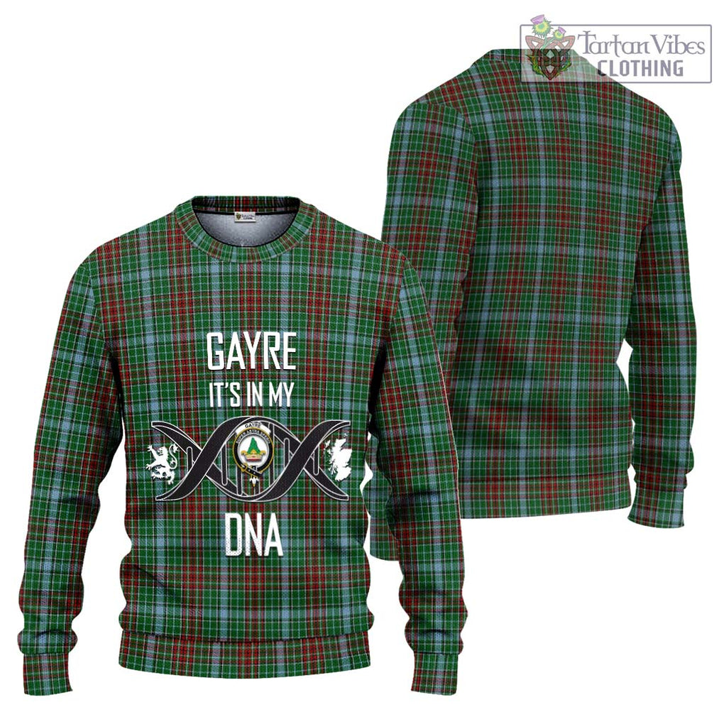 Gayre Tartan Knitted Sweater with Family Crest DNA In Me Style Unisex - Tartanvibesclothing Shop