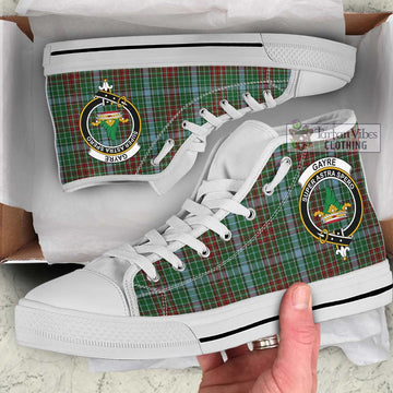 Gayre Tartan High Top Shoes with Family Crest