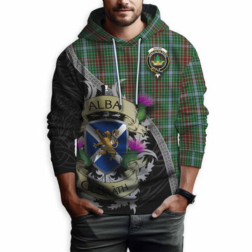 Tartan Vibes Clothing Gayre Tartan Family Crest Hoodie Lion Rampant Royal Thistle Shield Celtic Inspired