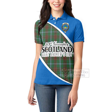 Tartan Vibes Clothing Gayre Family Crest Tartan Women's Polo Shirt Celebrate Saint Andrew's Day in Style