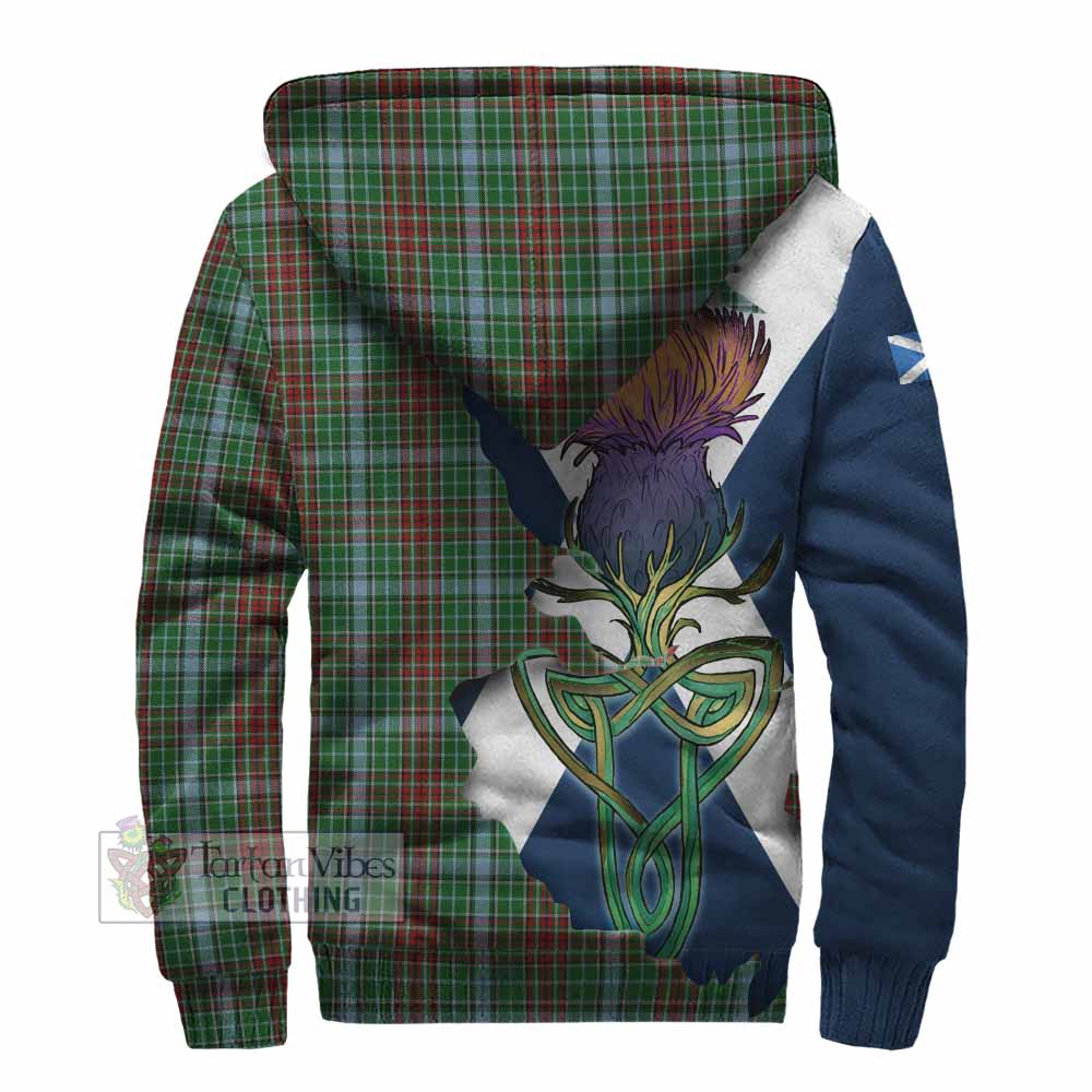 Tartan Vibes Clothing Gayre Tartan Family Crest Sherpa Hoodie Scottish Thistle Celtic Inspired