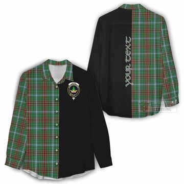 Tartan Vibes Clothing Gayre Tartan Women's Casual Shirt with Family Crest and Half Of Me Style