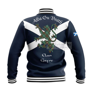 Gayre Tartan Lion Rampant Baseball Jacket Proudly Display Your Heritage with Alba Gu Brath and Clan Name