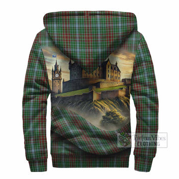 Tartan Vibes Clothing Gayre Tartan Family Crest Sherpa Hoodie with Scottish Ancient Castle Style