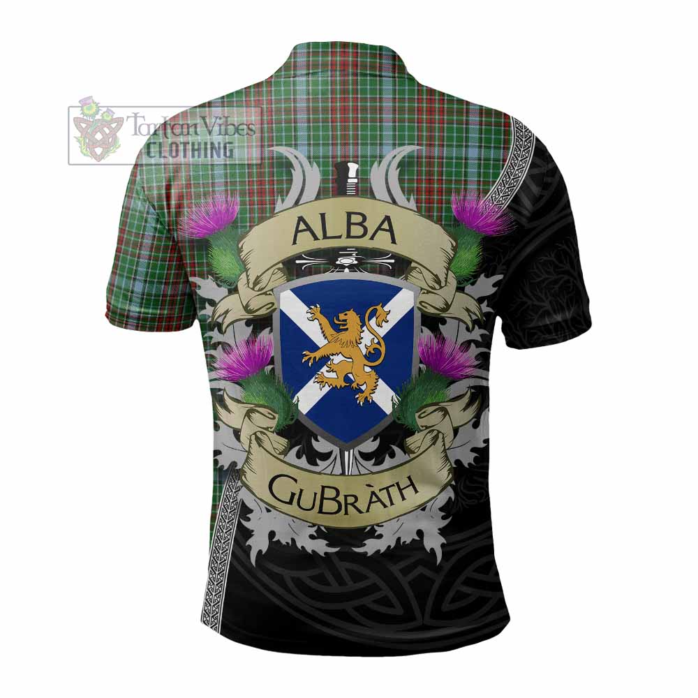Tartan Vibes Clothing Gayre Tartan Family Crest Polo Shirt Lion Rampant Royal Thistle Shield Celtic Inspired