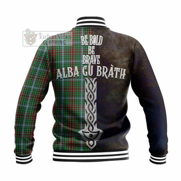 Gayre Tartan Family Crest Baseball Jacket Alba Gu Brath Be Brave Lion Ancient Style