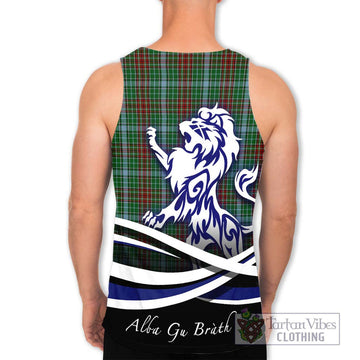 Gayre Tartan Men's Tank Top with Alba Gu Brath Regal Lion Emblem - Tartanvibesclothing Shop