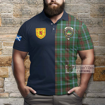Gayre Tartan Polo Shirt Alba with Scottish Lion Royal Arm Half Style
