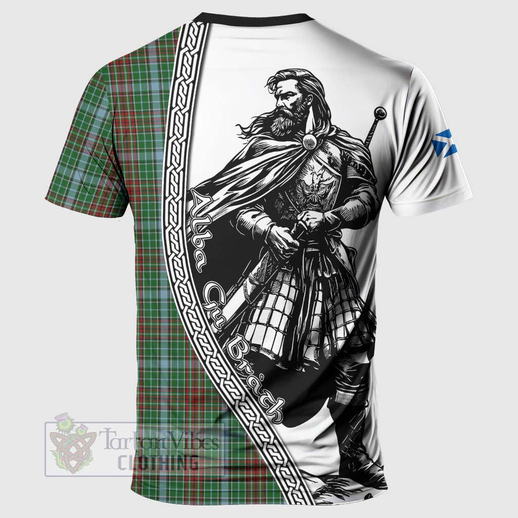 Gayre Tartan Clan Crest T-Shirt with Highlander Warrior Celtic Style - Tartan Vibes Clothing