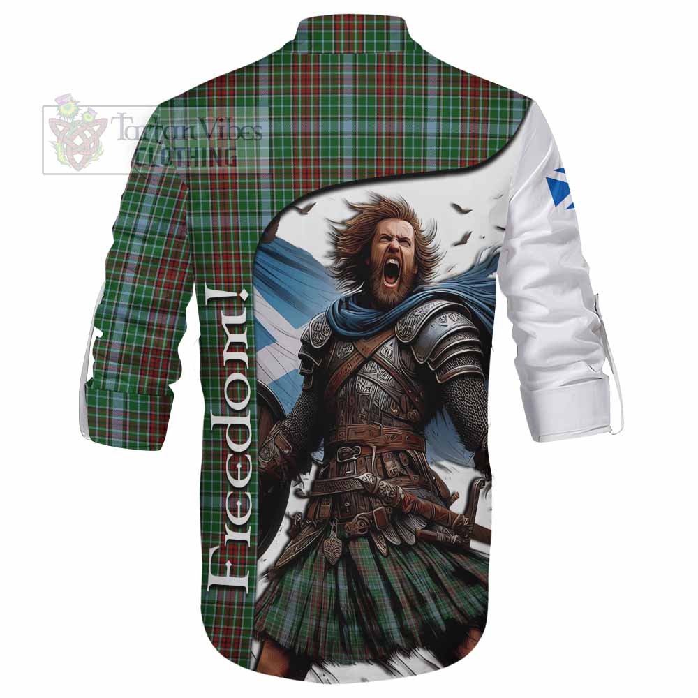 Tartan Vibes Clothing Gayre Crest Tartan Ghillie Kilt Shirt Inspired by the Freedom of Scottish Warrior