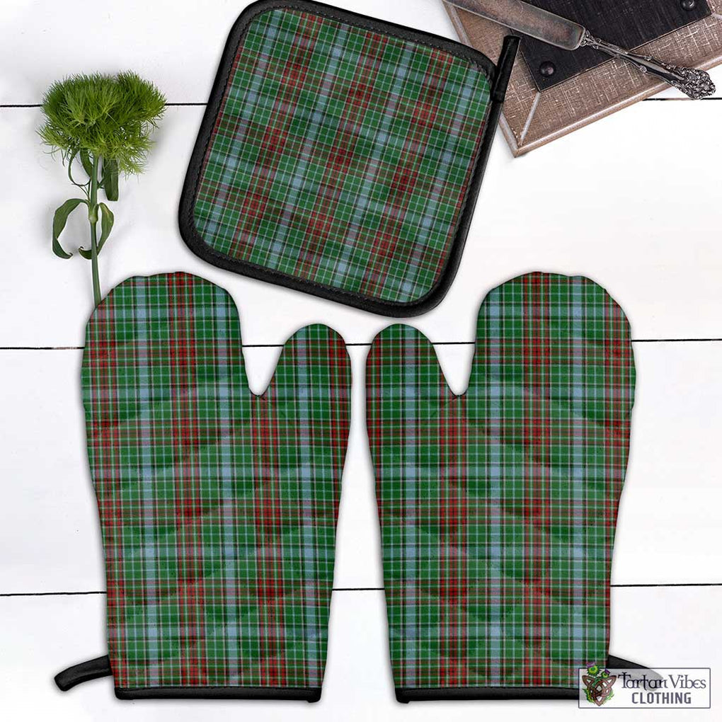 Gayre Tartan Combo Oven Mitt & Pot-Holder Combo 1 Oven Mitt & 1 Pot-Holder Black - Tartan Vibes Clothing