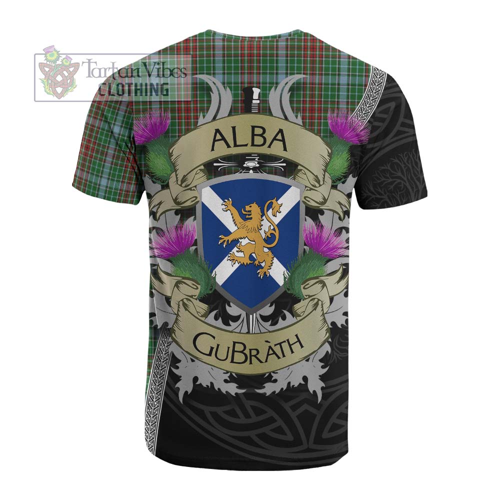 Tartan Vibes Clothing Gayre Tartan Family Crest Cotton T-shirt Lion Rampant Royal Thistle Shield Celtic Inspired