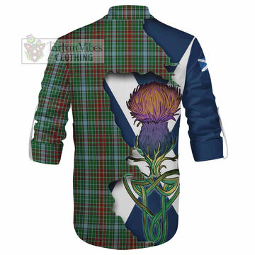 Tartan Vibes Clothing Gayre Tartan Family Crest Ghillie Kilt Shirt Scottish Thistle Celtic Inspired