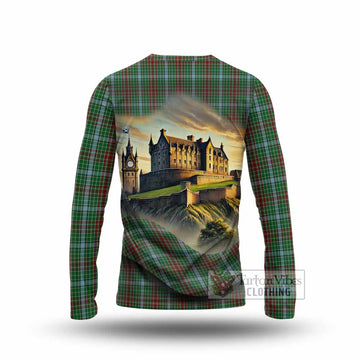 Tartan Vibes Clothing Gayre Tartan Family Crest Long Sleeve T-Shirt with Scottish Ancient Castle Style