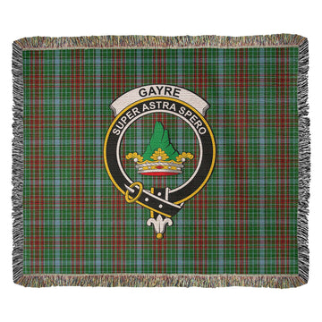Gayre Tartan Woven Blanket with Family Crest