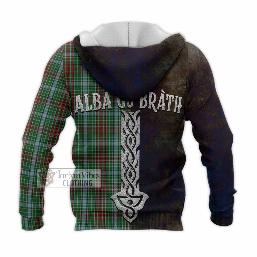 Tartan Vibes Clothing Gayre Tartan Family Crest Knitted Hoodie Alba Gu Brath Be Brave Lion Ancient Style