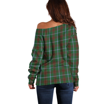 Gayre Tartan Off Shoulder Women Sweater - Tartanvibesclothing