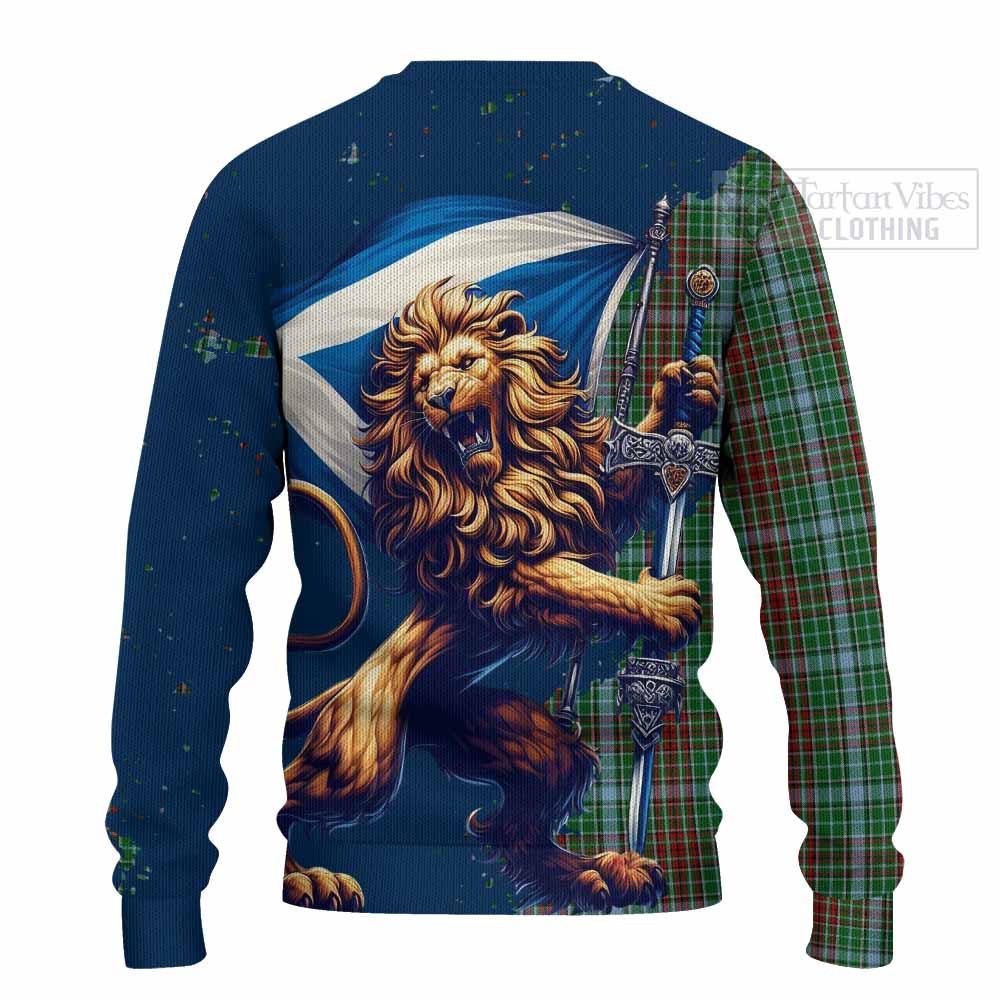 Tartan Vibes Clothing Gayre Tartan Family Crest Knitted Sweater with Scottish Majestic Lion
