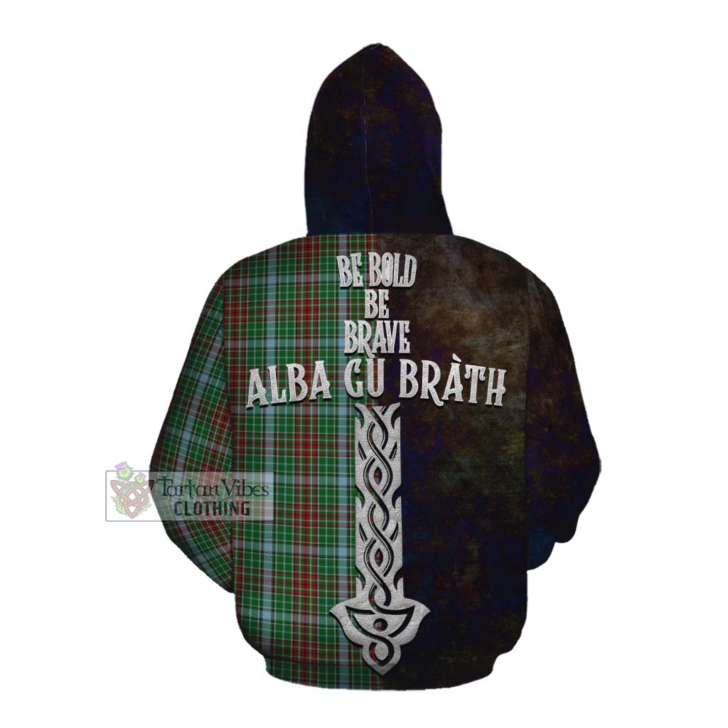 Tartan Vibes Clothing Gayre Tartan Family Crest Cotton Hoodie Alba Gu Brath Be Brave Lion Ancient Style