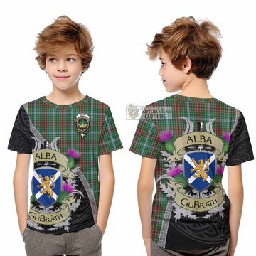 Gayre Tartan Family Crest Kid T-Shirt Lion Rampant Royal Thistle Shield Celtic Inspired