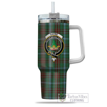 Tartan Vibes Clothing Gayre Tartan and Family Crest Tumbler with Handle