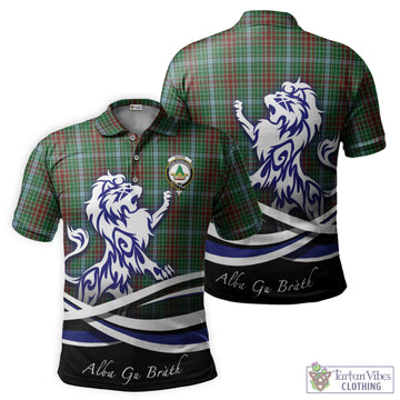 Gayre Tartan Polo Shirt with Alba Gu Brath Regal Lion Emblem - Tartan Vibes Clothing