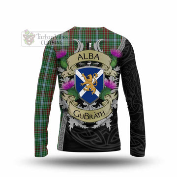 Tartan Vibes Clothing Gayre Tartan Family Crest Long Sleeve T-Shirt Lion Rampant Royal Thistle Shield Celtic Inspired