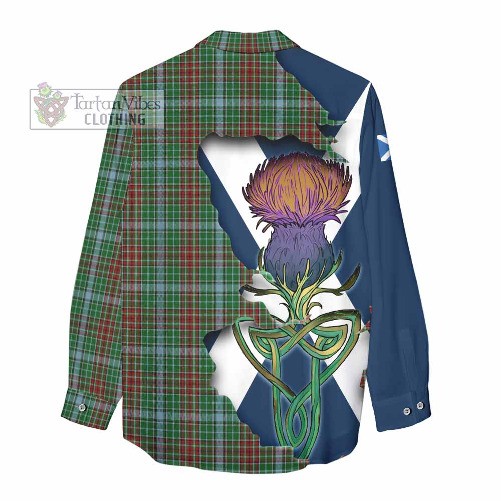 Tartan Vibes Clothing Gayre Tartan Family Crest Women's Casual Shirt Scottish Thistle Celtic Inspired
