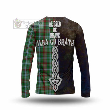 Gayre Tartan Family Crest Long Sleeve T-Shirt Alba Gu Brath Be Brave Lion Ancient Style