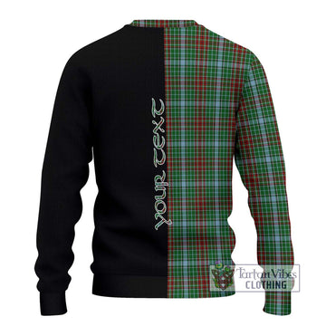 Gayre Tartan Knitted Sweater with Family Crest and Half Of Me Style - Tartanvibesclothing Shop