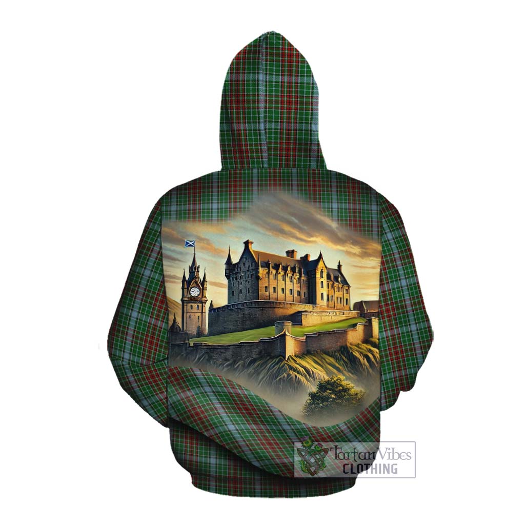Tartan Vibes Clothing Gayre Tartan Family Crest Cotton Hoodie with Scottish Ancient Castle Style