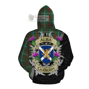 Tartan Vibes Clothing Gayre Tartan Family Crest Cotton Hoodie Lion Rampant Royal Thistle Shield Celtic Inspired
