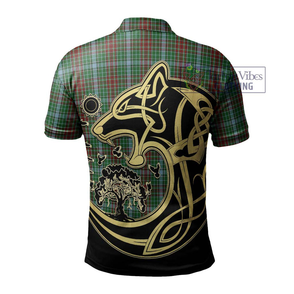 Gayre Tartan Polo Shirt with Family Crest Celtic Wolf Style - Tartan Vibes Clothing