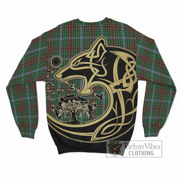 Gayre Tartan Sweatshirt with Family Crest Celtic Wolf Style - Tartan Vibes Clothing