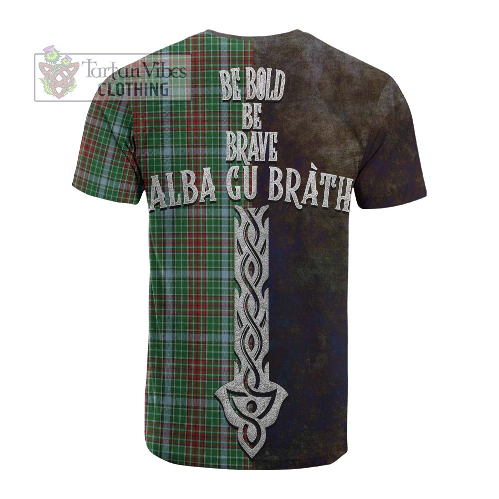 Tartan Vibes Clothing Gayre Tartan Family Crest Cotton T-shirt Alba Gu Brath Be Brave Lion Ancient Style