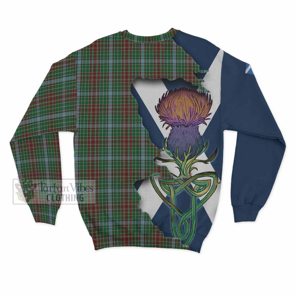 Tartan Vibes Clothing Gayre Tartan Family Crest Sweatshirt Scottish Thistle Celtic Inspired