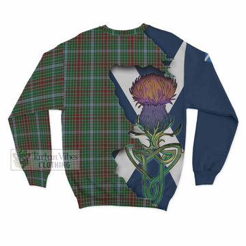 Tartan Vibes Clothing Gayre Tartan Family Crest Sweatshirt Scottish Thistle Celtic Inspired