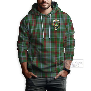 Tartan Vibes Clothing Gayre Tartan Hoodie with Family Crest Celtic Skull Style