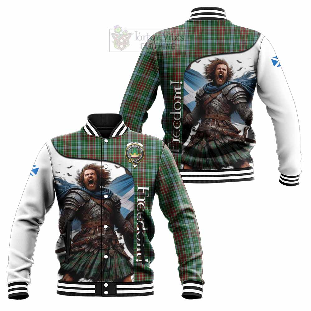 Tartan Vibes Clothing Gayre Crest Tartan Baseball Jacket Inspired by the Freedom of Scottish Warrior