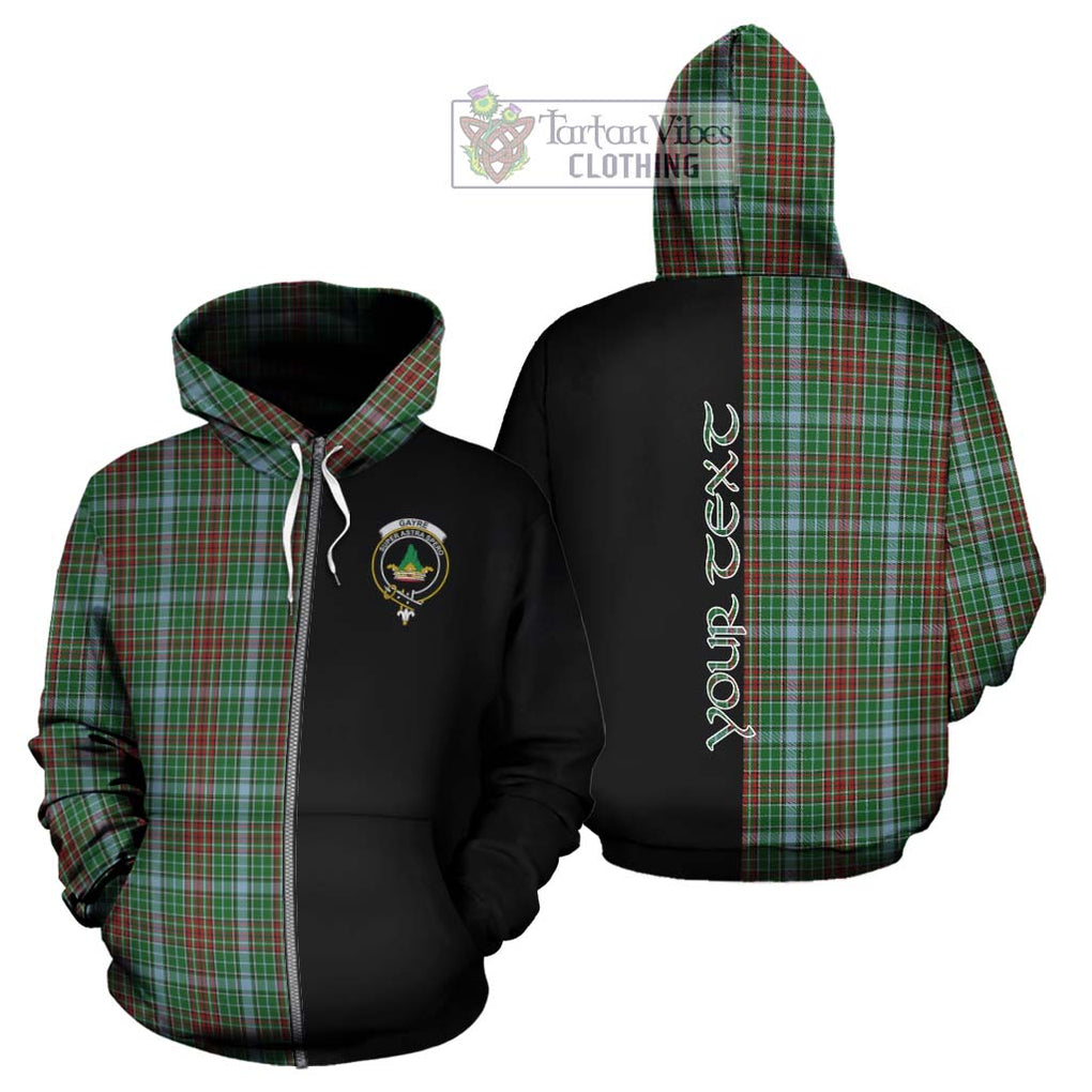 Gayre Tartan Hoodie with Family Crest and Half Of Me Style - Tartanvibesclothing Shop