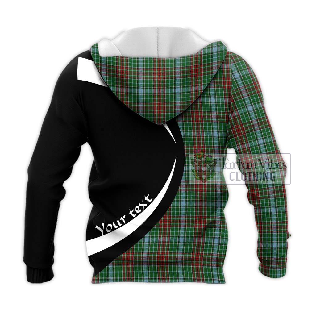 Gayre Tartan Knitted Hoodie with Family Crest Circle Style - Tartan Vibes Clothing